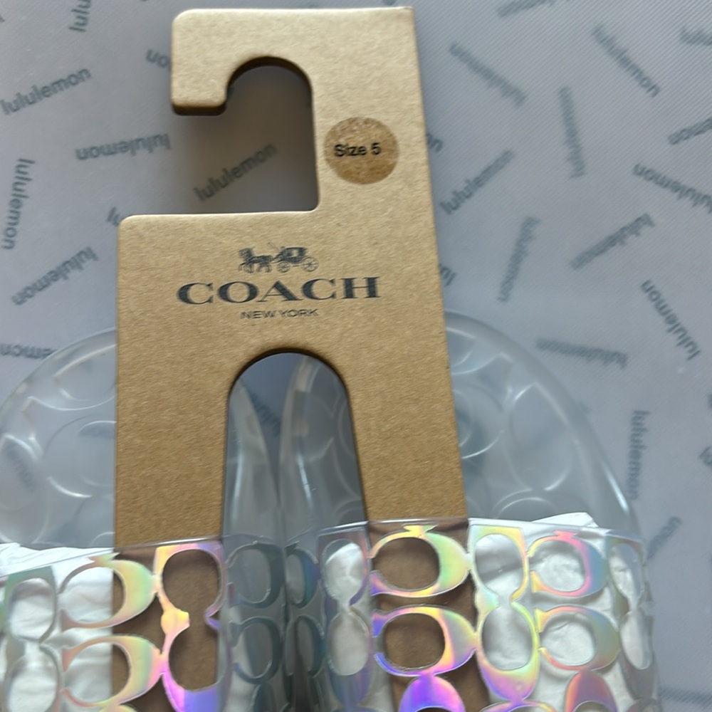 Coach slides sandals 🩴 clear size 5.5 new with tags 🏷️ 🔥🔥🔥🔥🔥🔥🔥 - Picture 11 of 13